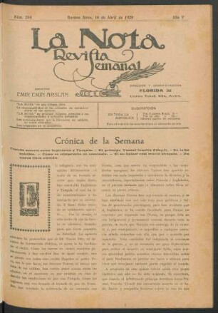 Crónica de la semana