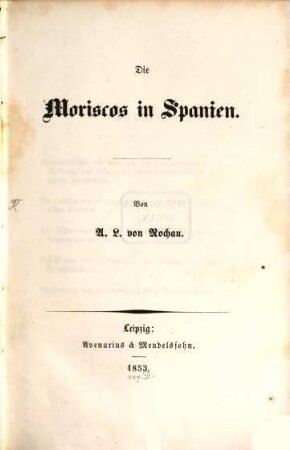 Die Moriscos in Spanien