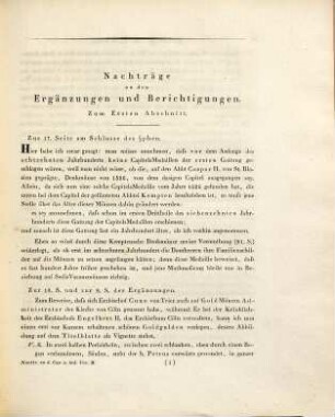 Die Capitels- und Sedisvacanz-Münzen und Medaillen der Deutschen Erz-, Hoch- und unmittelbaren Reichsstifter. [3], Nachträge zu den Ergänzungen und Berichtigungen des Versuchs über die Capitels- und Sedisvacanzmünzen und Medaillen der deutschen Erz-, Hoch- und freien ReichsStifter : mit der XIX. und XX. Kupfertafel