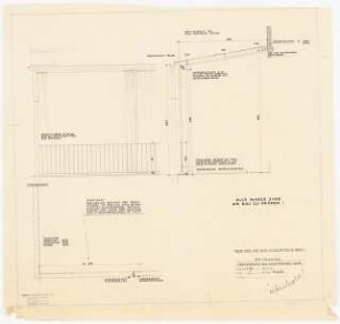 Evangelisches Diakonissenkrankenhaus Bethanien, Berlin-Kreuzberg Umbau. Hauptgebäude: Südflügel Terrassenüberdachung 1:200