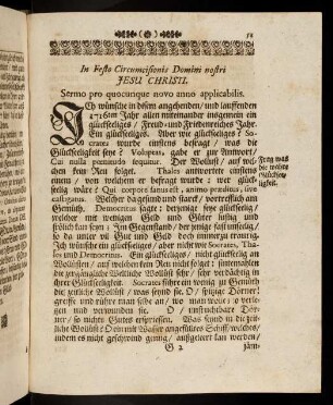 51-73, In Festo Circumcisionis Domini nostri JESU CHRISTI; In Festo Epiphaniae sive trium Regum; In Festo S. Matthiae Apostoli