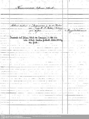 Frommann, Johann U.
