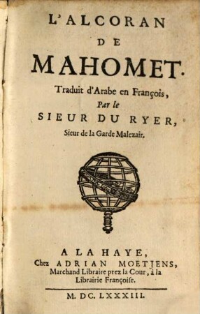 L' Alcoran de Mahomet