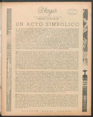 Un acto simbólico
