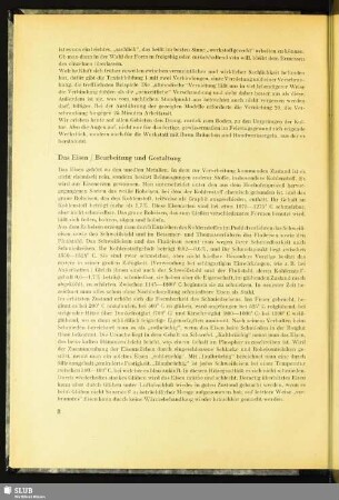 Das Eisen / Bearbeitung und Gestaltung