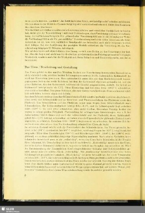 Das Eisen / Bearbeitung und Gestaltung