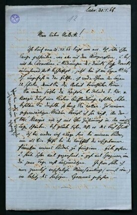 Brief vom 30. Januar 1866