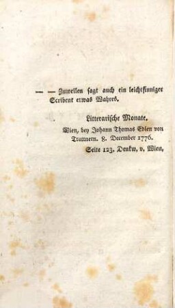 Anselmus Rabiosus Reise durch Ober-Deutschland, [1]