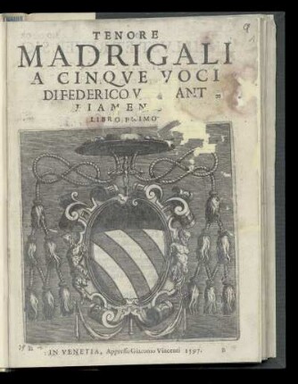Federico Wynant: Madrigali a cinque voci. Tenore