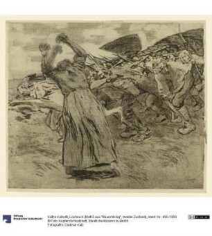 Losbruch (Blatt 5 aus "Bauernkrieg", zweiter Zustand)