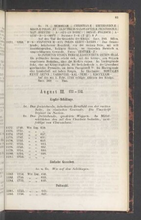 August III. 1733-1763