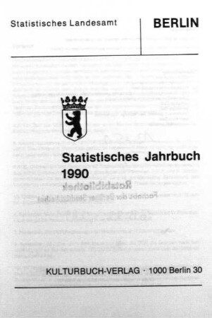1990: Statistisches Jahrbuch