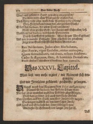 Das XXXVI. - XL. Capittel.