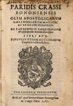 De ceremoniis Cardinalium et Episcoporum
