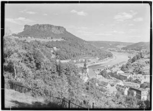 Stadt Königstein mit Lilienstein