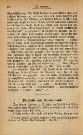 Die Reise nach Griechenland