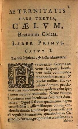 Caelum beatorum civitas ...