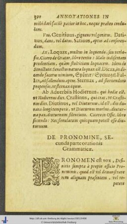 De Pronomine