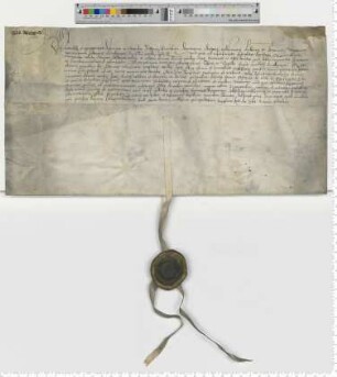 Es präsentieren dem Propste zu St. Johannis Joh. Knutzen Margareta, die Witwe des Ditmar Daldorpes und Claus Stuver für eine Vikarie am Thomas Altar der Lambertikapelle den Verdener Kleriker Nicolaus Stuver den Jüngeren [lat].