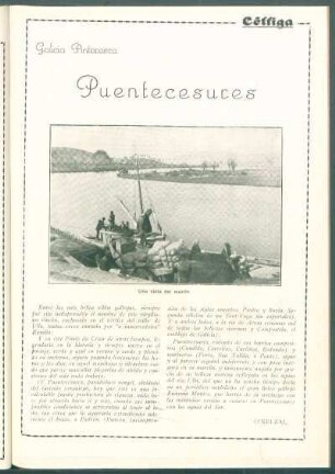 Galicia Pintoresca : Puentecesures