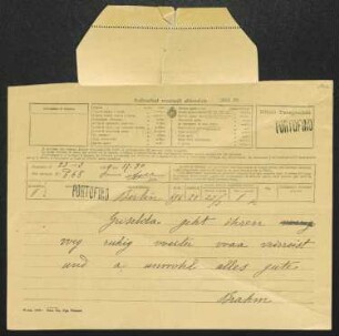 Brief von Otto Brahm an Gerhart Hauptmann
