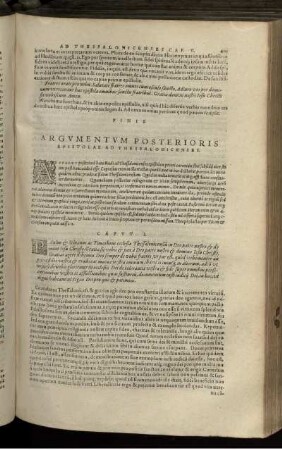 Argumentum Posterioris Epistolae Ad Thessalonicenses