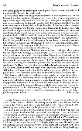 Zachau, Monika :: Zwangsläufig oder abwendbar?, Auffassungen von Armut innerhalb und außerhalb der "Hamburgischen Gesellschaft zur Beförderung der Künste und nützlichen Gewerbe" zwischen 1788 und 1840 : Hamburg, Verlag Verein für Hamburgische Geschichte, 1988