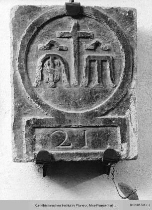 Tafel mit den Insignien der Compagnia del Tempio