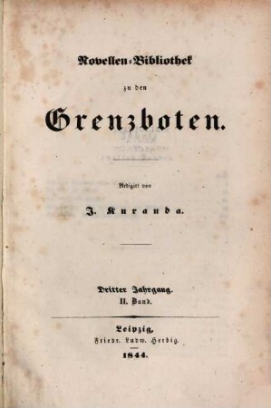 Grenzboten. Novellenbeilage. 3,2. 1844