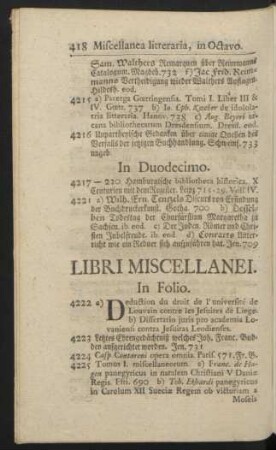 Libri Miscellanei