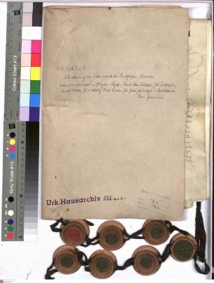 Zweites Testament der Landgräfin-Witwe Eleonore von Hessen-Darmstadt verwitwete Fürstin von Anhalt geb. Herzogin von Württemberg