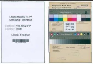 Entnazifizierung Friedrich Laube , geb. 07.03.1889 (Studienrat)