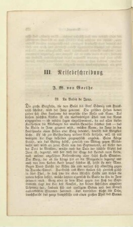 III. Reisebeschreibung