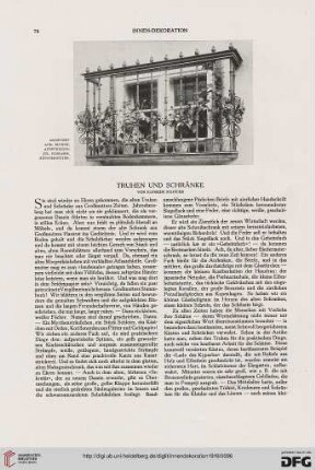 Truhen und Schränke