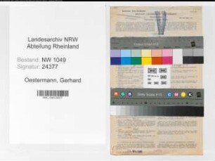 Entnazifizierung Gerhard Oestermann , geb. 18.04.1902 (Zugschaffner)