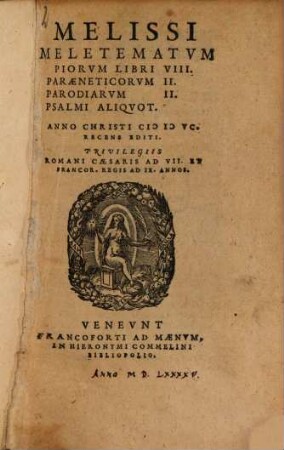 Melissi meletematum piorum libri VIII.