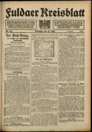 Ausgabe vom Dienstag, den 18. Juni 1918.