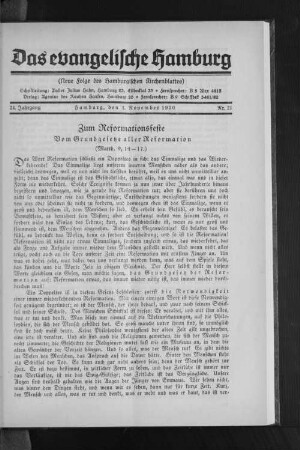 Zum Reformationsfeste