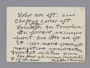 S... Cyprianus. – Neanden, 06.04.1834