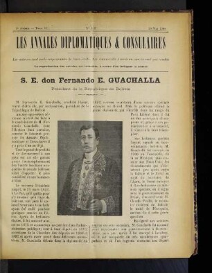 S. E. don Fernando E. Guachalla