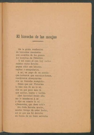 El bizcocho de las monjas