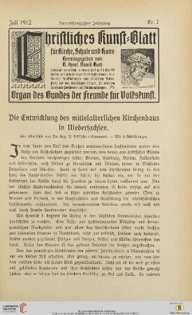 Nr. 7 (Juli 1912)