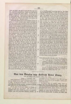 Aus den Briefen von Helfrich Peter Sturz