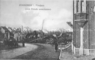 Ansicht des zerstörten Zonnebeke