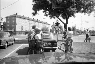 Radfahrer im Straßenverkehr