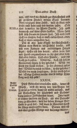 XXXIX. Rechte Einsicht der Trübsal. - XL. Die letzten Dinge.