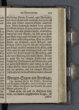 Morgen-Segen am Freytage.