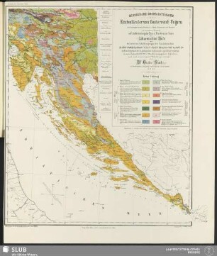 Geologische Übersichts-Karte der Küstenländer von Oesterreich Ungarn