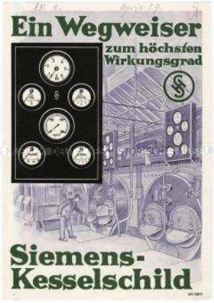 Kesselschild für Messgeräte
