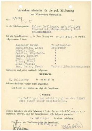 Bellinger, Helmut